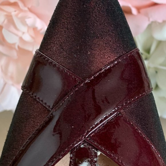 Sz 38 Sweet Burgundy T-strap Heels BNIB - Picture 4 of 8